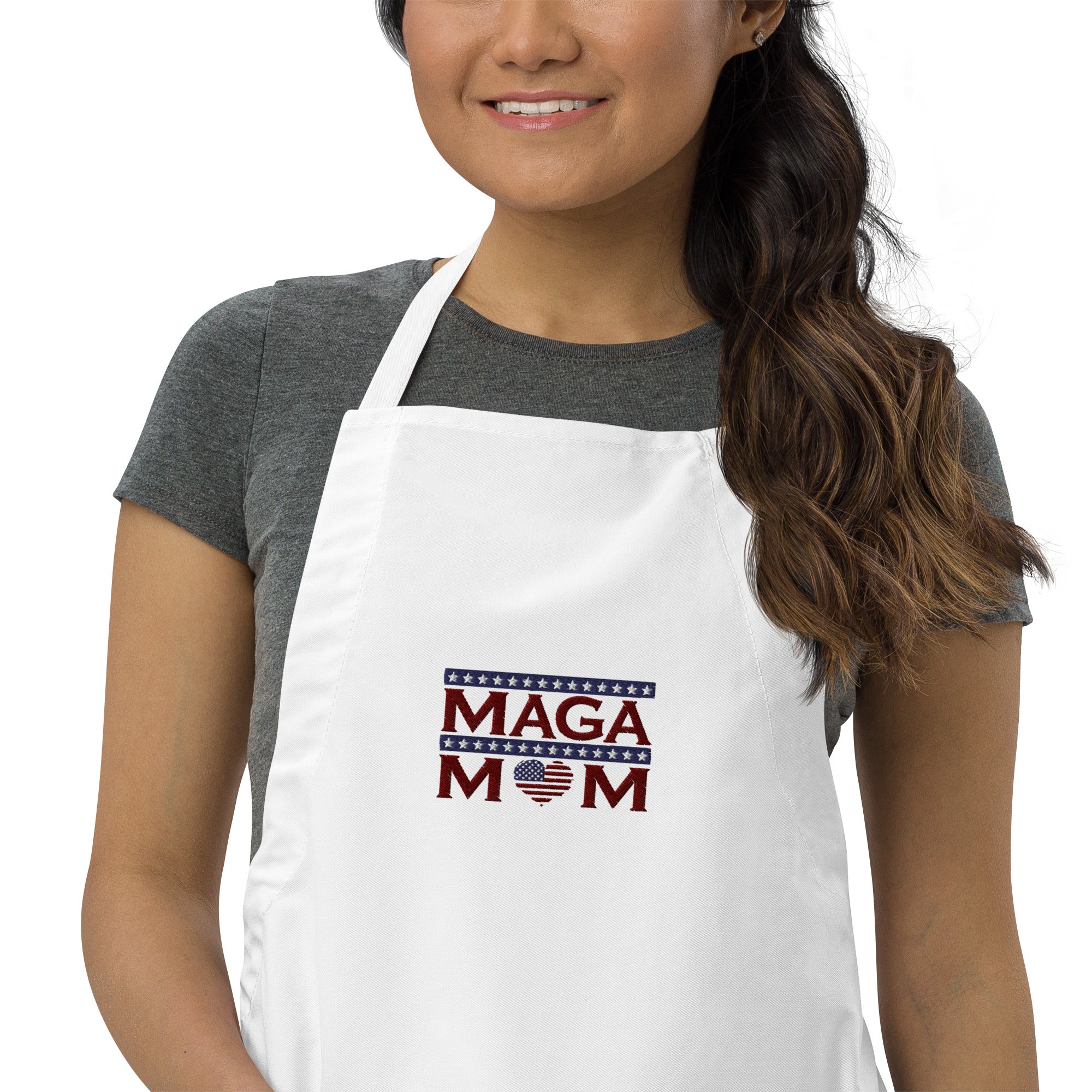 👩‍❤️‍👨 MAGA MOM Embroidered Apron