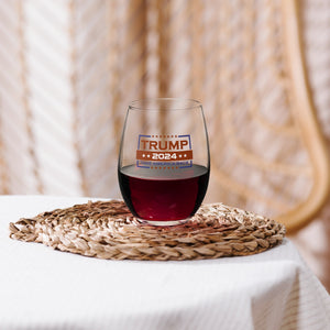 Trump2024 Wine Glass