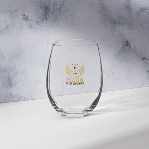 🍷  NEVER SURRENDER Wine Glass