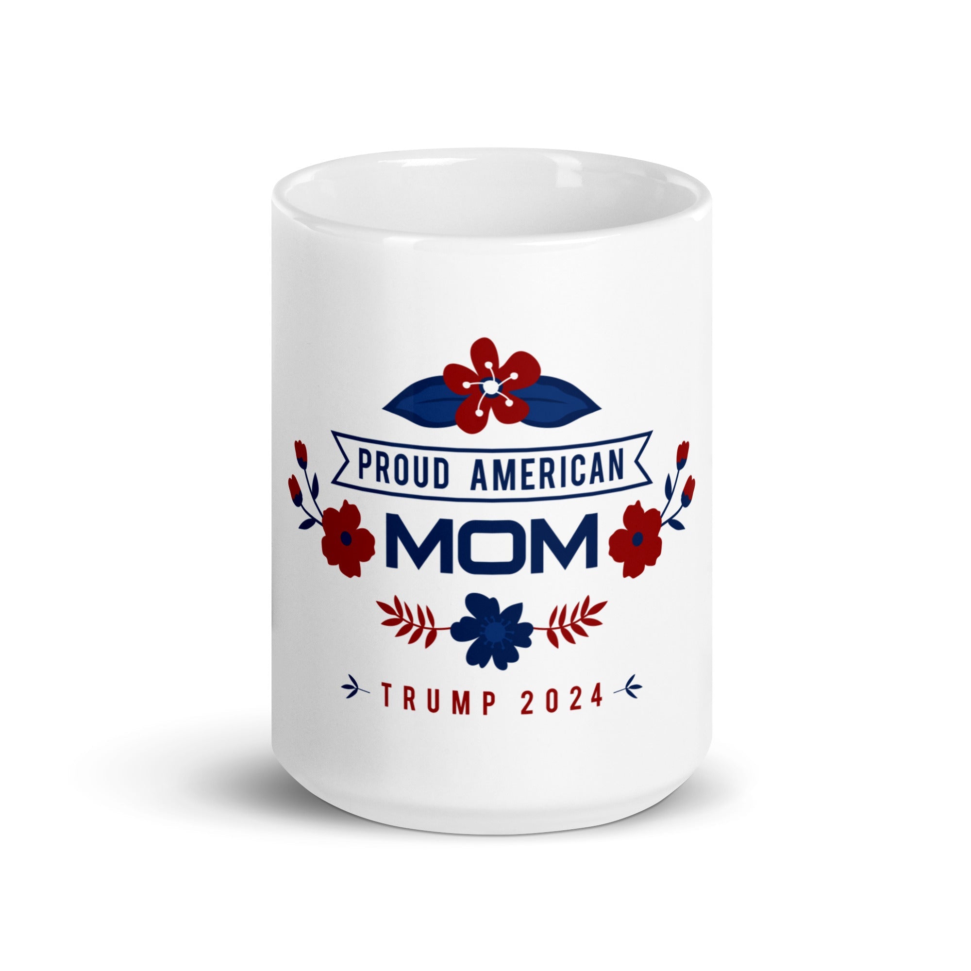 👩‍❤️‍👨 Proud American MOM glossy mug