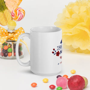 👩‍❤️‍👨 Proud American MOM glossy mug